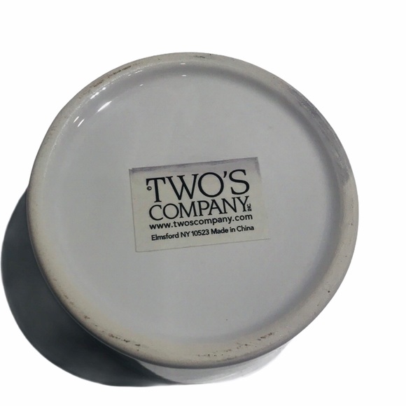 NWOT Two’s Company Ceramic Trinket Box with Lid - Picture 6 of 7